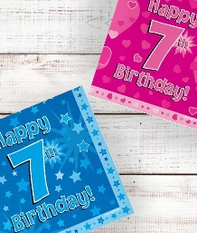7th Birthday | Age 7 Party Supplies | Decorations | Ideas